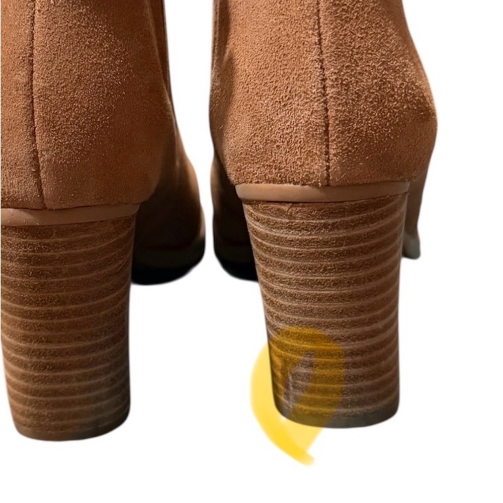 TOMS Noa Ankle Boots Size 7.5 See Pic Small Scratch On Back Heel - Picture 5 of 6
